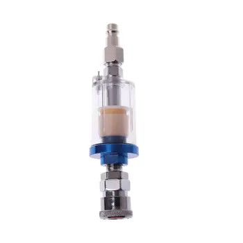 

1/4" Mini Oil Water Separator Air Filter For Pneumatic Compressor Spray Paint Gun Tool Pressure Quick Connector