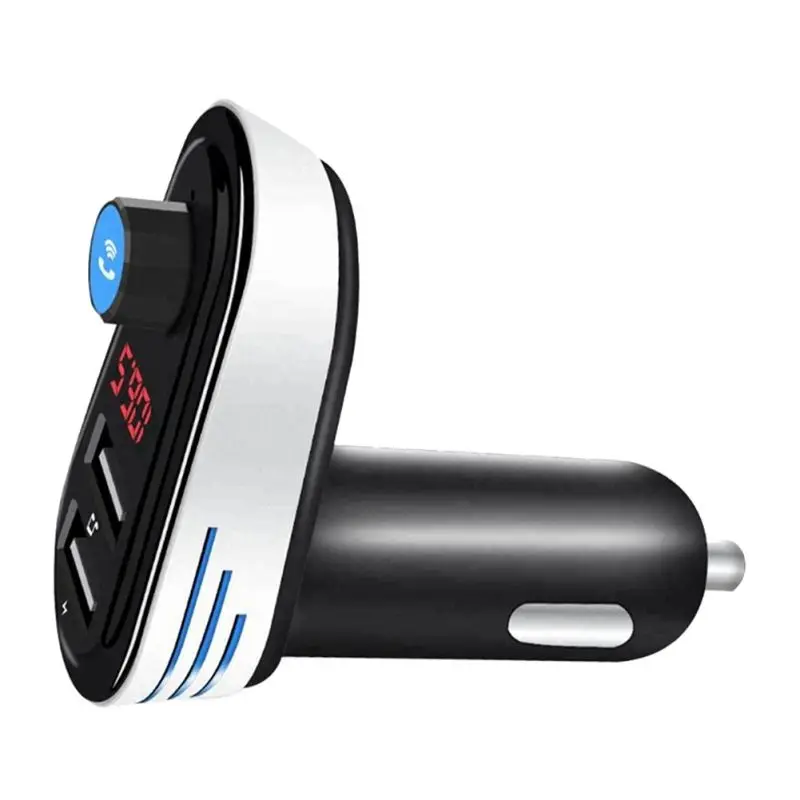 Двойной USB Автомобильное зарядное устройство Bluetooth Handsfree Монохромный экран стерео Автомобильный mp3 плеер fm-передатчик сигнала