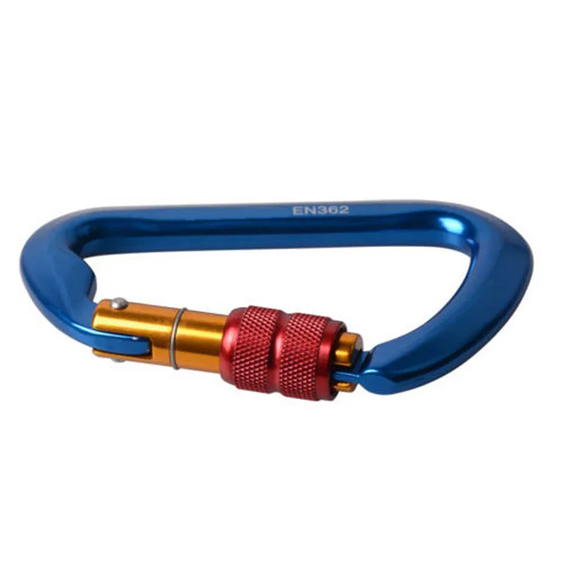 

35KN Screwgate Carabiner 7500LB Figure 8 Descender Rope Belay Rappel Gear Alloy