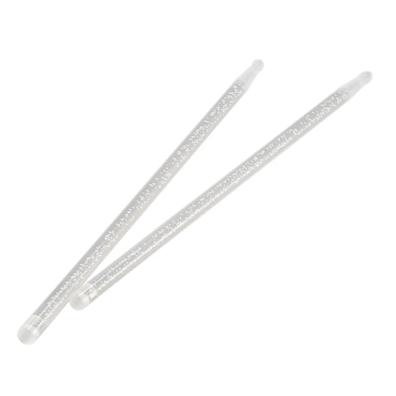 

Bubble Lighting LED Drum Stick 5a Acrylic Drumsticks Luminous in the Dark Stage Jazz Drumsticks Special Performance,Purple&Blue