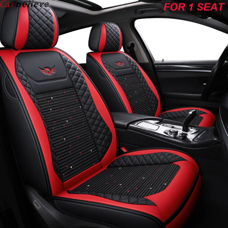 

1 pcs leather car seat cover For hyundai getz ioniq i10 santa fe solaris tucson creta ix25 accessories covers for vehicle seats
