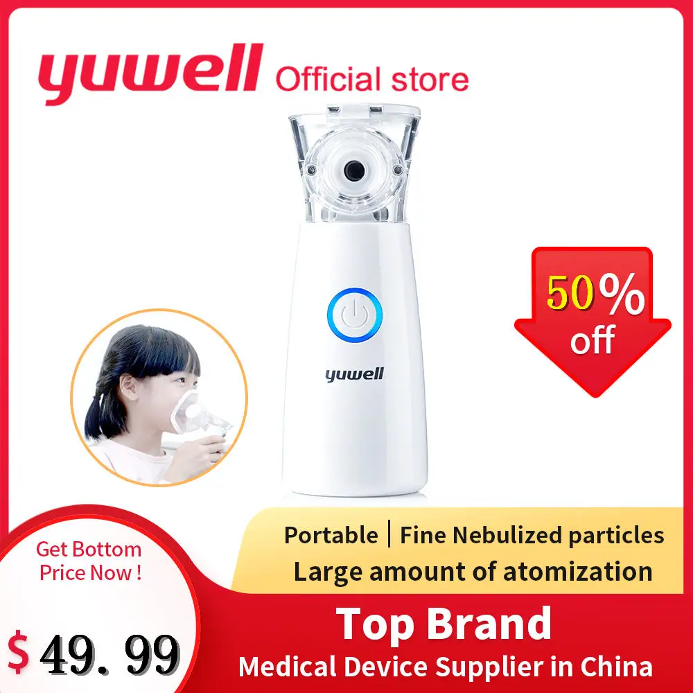

Yuwell M102 Mini Portable Steam Atomized Inhaler Mesh Nebulizer Household Asthma Nebulizer Health Monitor