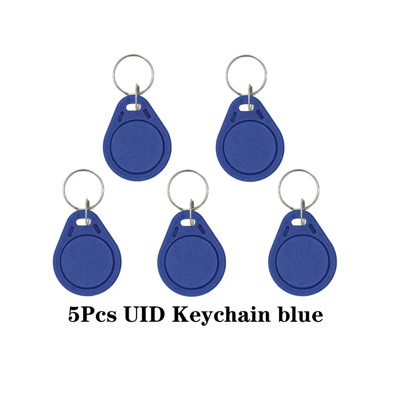 badge reader 5/10Pcs 13.56Mhz Rfid Tag M1 NFC Key IC Card Uid Changeable Token Attendance Management Keychain ABS Waterproof Keyfobs Tags door access card Access Control Systems