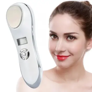 

USB Charging Ultrasonic Hot Cold Hammer Skin Tighten Device Face Lifting Beauty Machine Skin Care Tool