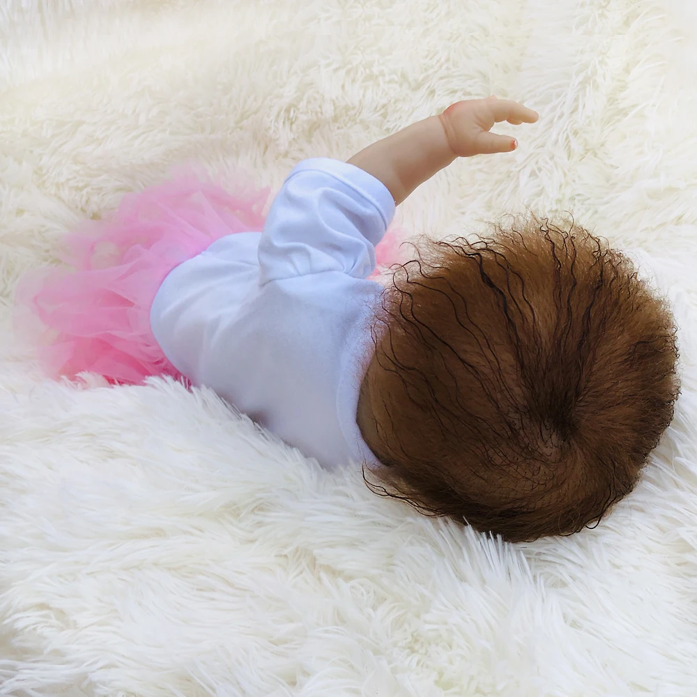 OtardDoll 22 дюймов Reborn baby doll 55 см полностью силиконовые реалистичные куклы-реборн Bonecas милая девочка для подарка на день рождения