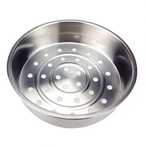 Silver 20cm Сетчатые пароварки для еды из нержавеющей стали, пароварка для еды, овощей, яиц, блюдо, корзина, плита, пароварка, ситечко, корзина, плита, чаши - Цвет: Silver 20cm
