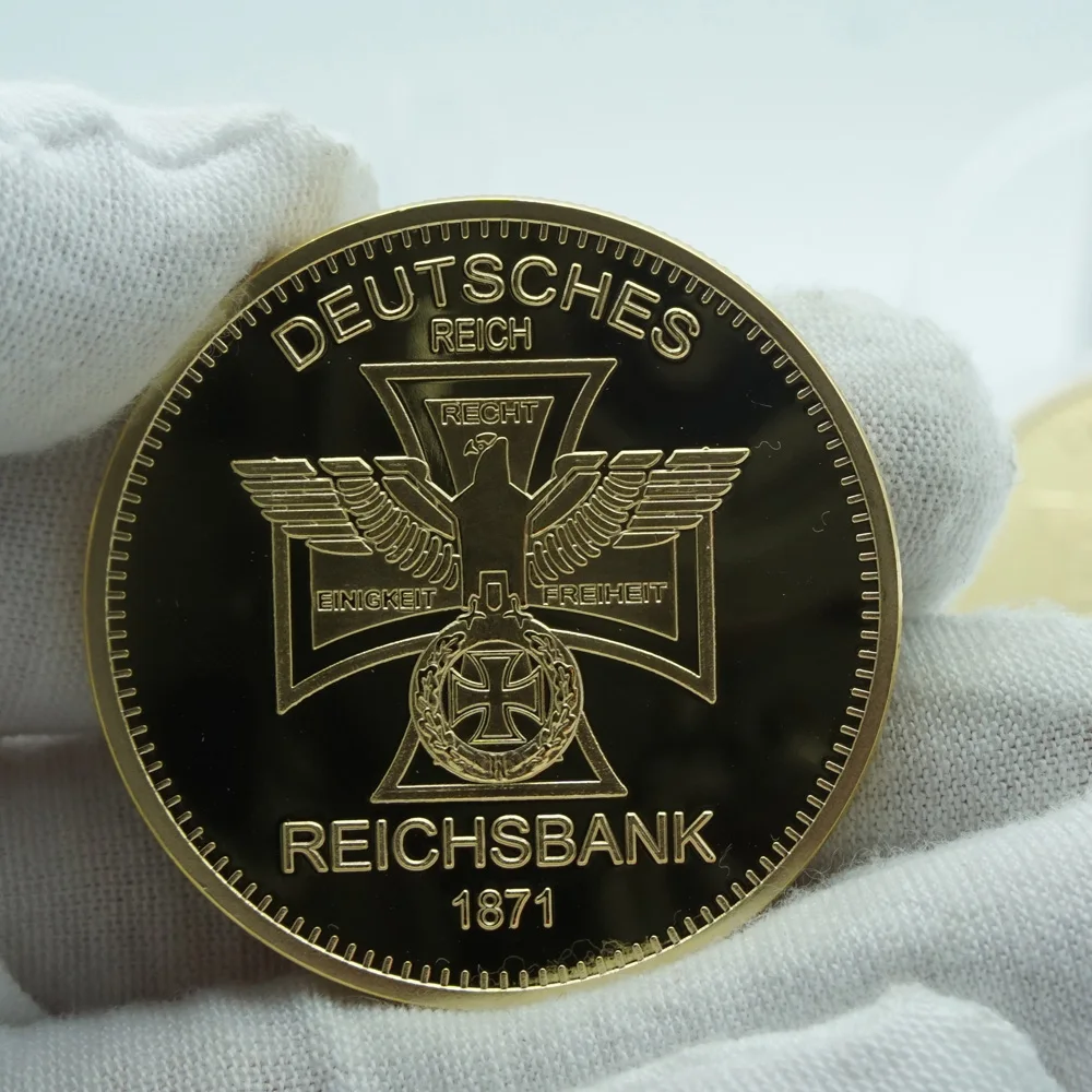 

German Mint 1 Troy Ounce 1871 Deutsche Reichsbank Gold Germany Bullion Bar Replica Coins Collection