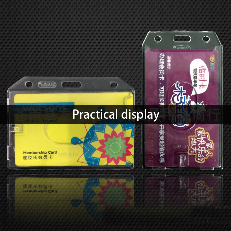 Прозрачный держатель для бейджа пластиковый чехол для бейджа Id держатель для карт карта работы IC карта автобус карта