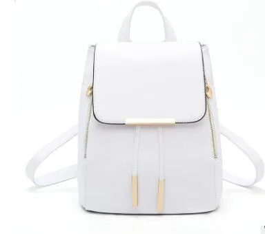 White UOSC рюкзак женский из искусственной кожи женские рюкзаки подростковая Школа Mochila Feminina рюкзак Mochilas Mujer - Цвет: White