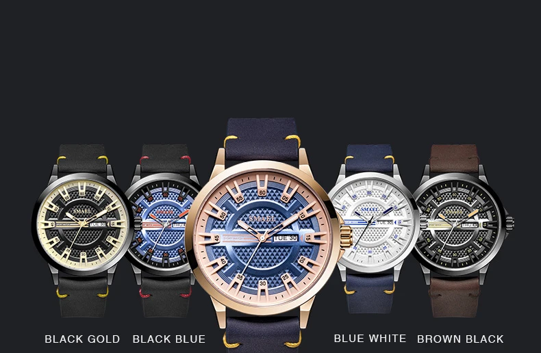 Новые SMAEL часы мужские Роскошные брендовые кварцевые наручные часы мужские часы водонепроницаемые армейские военные спортивные часы Relogio Masculino