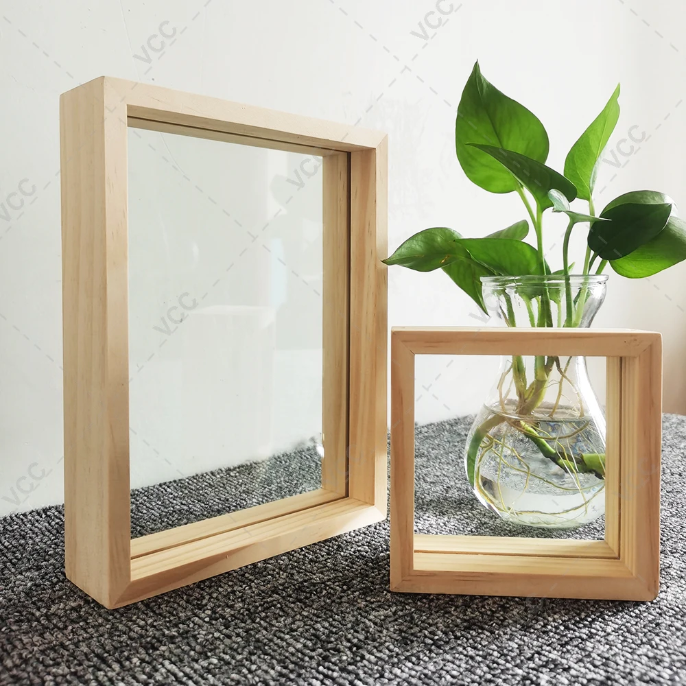 Photo Frame Wood Photo Frame Art Frames Wooden Photo Frame Home Decor Art Mini Pictures Frames Picture Holder Plant Specimen Holder DIY Frame Wedding Photo Decor
