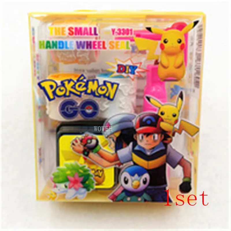 Забавные вечерние принадлежности с рисунком Пикачу пината, размер 40*30 см, детские одноразовые пластиковые вечерние украшения для мальчиков с покемонами на день рождения - Цвет: 1set Stamp