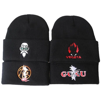 

New Goku Dragon Ball Casual Beanies For Men Women Fashion Knitted Winter Hat Solid Color Hip-hop Skullies Hat Bonnet Unisex Cap