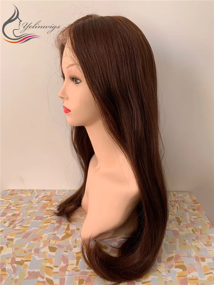 High Density 100 European Virgin Hair Lace Top Jewish Wig Kosher Wig