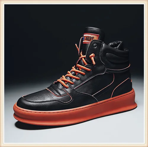 Новинка года; модные мужские ботинки; Легкие ботинки; Botas Masculino; брендовая дизайнерская мужская обувь; 4#15/15E50 - Цвет: B