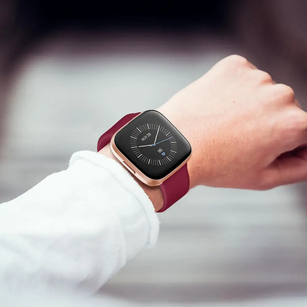 Мягкий силиконовый ремешок для часов для Fitbit Versa 2 Смарт-часы браслет дышащий Браслет для fitbit versa/versa lite Band