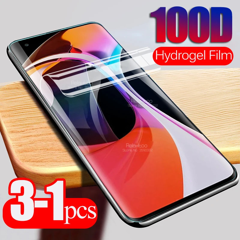 Изогнутая Гидрогелевая пленка 100D для xiaomi mi 10 pro xiomi note 9t 9 se a3 a2 lite 5x 6x a1 3 шт. мягкая