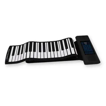 

Electric Roll Piano Portable Folding 88 Key Flexible Soft Silicone Electronic Music Keyboard Piano Usb Speaker