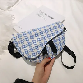 

Popular Bag Female 2020 New Style Shoulder/Crossbody Bag Western Style Square Sling Bag Brand Designer Fashion Saddle Bag