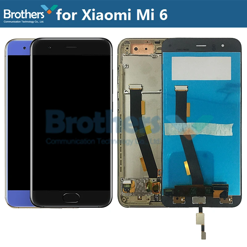 ЖК-экран для Xiaomi Mi 6 Mi6 ЖК-дисплей со сканером отпечатков пальцев ЖК-сборка