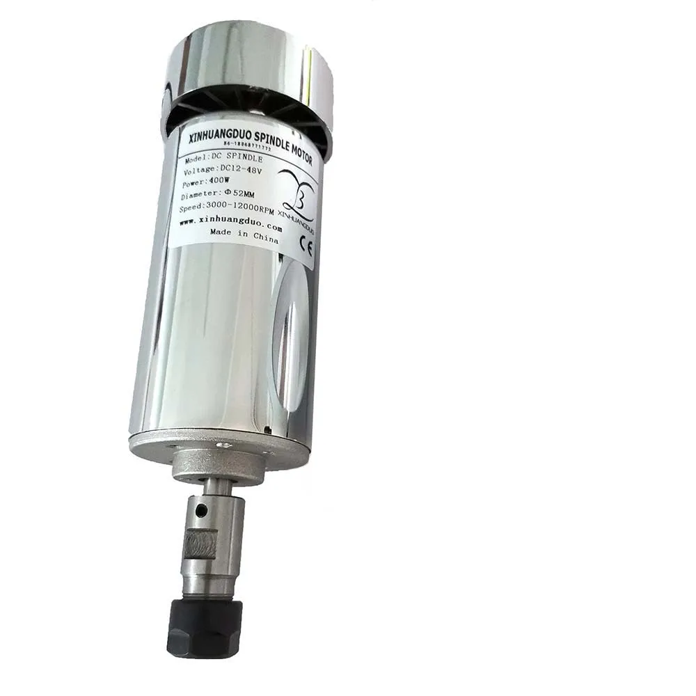 Spindle Engraving Machine Spindle Motor Air-cooling DC Motor 48V 200w/300w/400w/500w CNC Engraving Machine ER11 or ER16