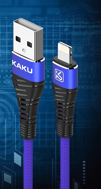 KAKU usb c lightning быстрое зарядное устройство кабель для iPhone 11 Pro Max XR XS X 6s usb зарядный Шнур кабель синхронизации данных для iOS 11 12 - Цвет: Синий