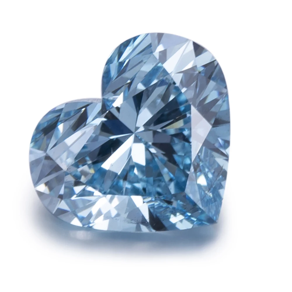 Лабораторный Выращенный алмаз SI1 необычный интенсивный сине-зеленый 1 33ct CVD |