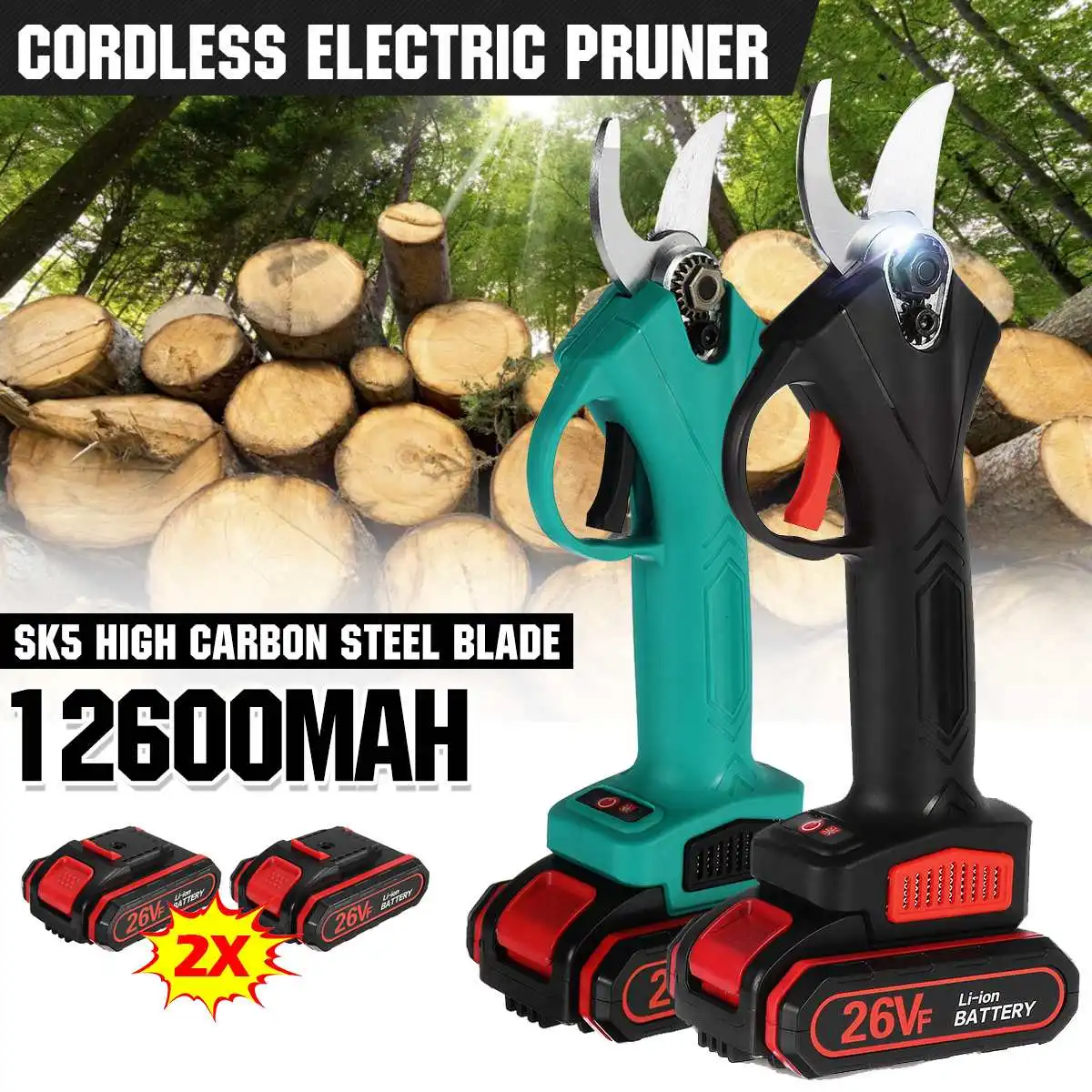 PROD 1005002612698742 36V Electric Cordless Pruner 800W Pruning Shear
Garden Tools For Makita/Worx Battery 9000mAh Garden tools For Fruit
Tree Bonsai