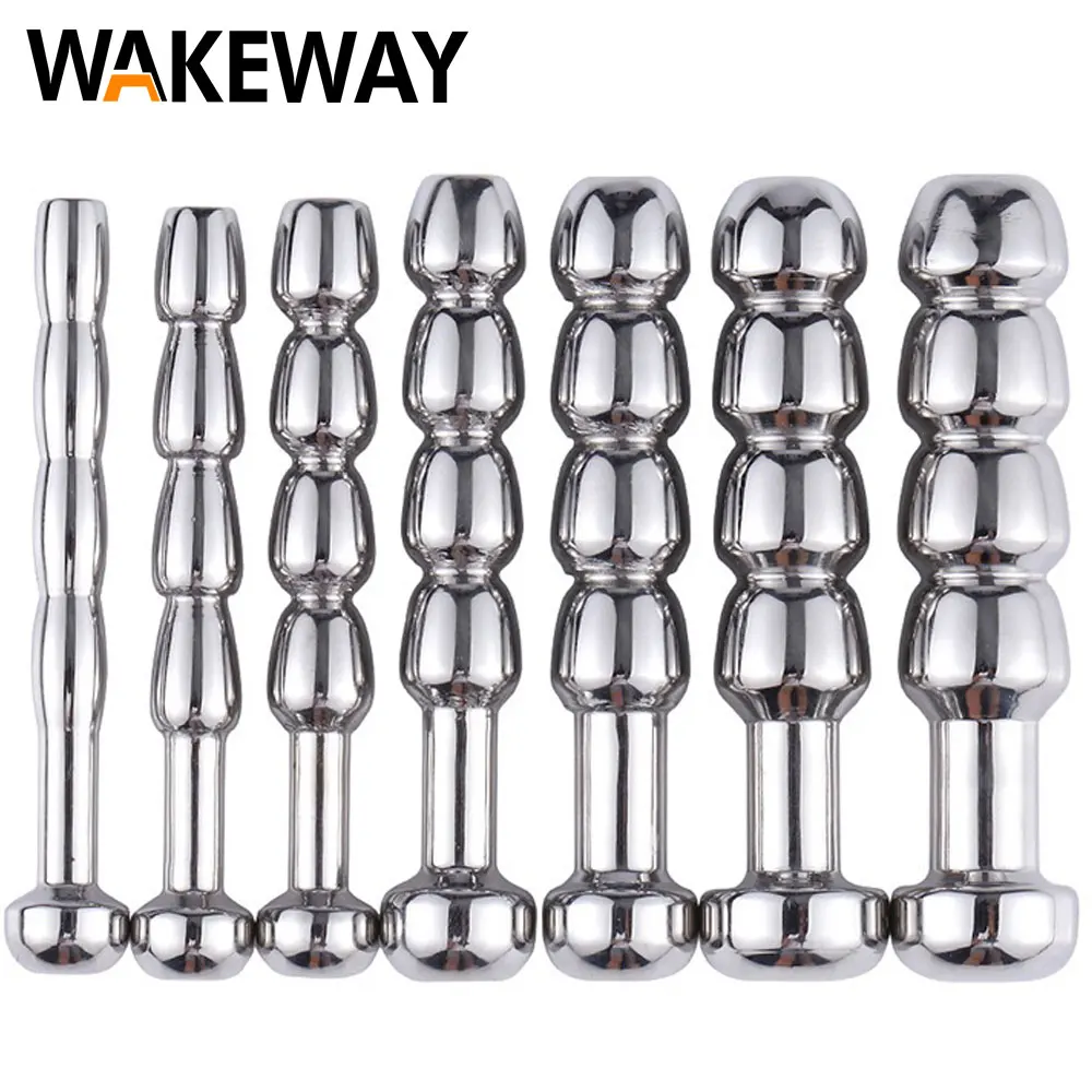 7 Style Stainless Steel Hollow Urethral Plug Sounding Rod Penis Plug Beads Urethral Dilators Catheter Male Mastuburator silicone urethral dilator,urethral dilator