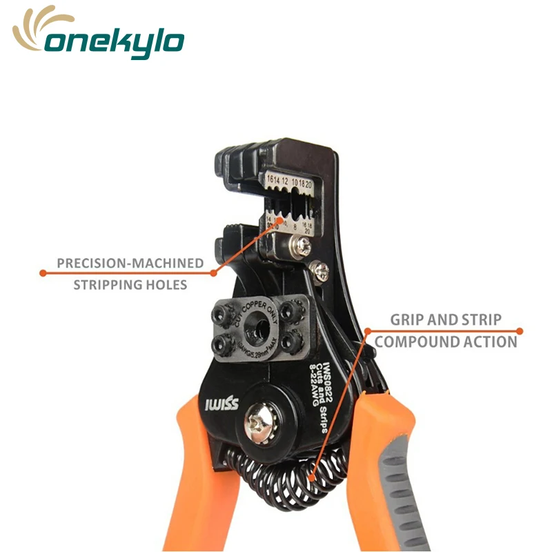 IWS-0822 Multifunction Wire stripper manual stripping pliers multi-function electrician wire cutters IWISS tool plier