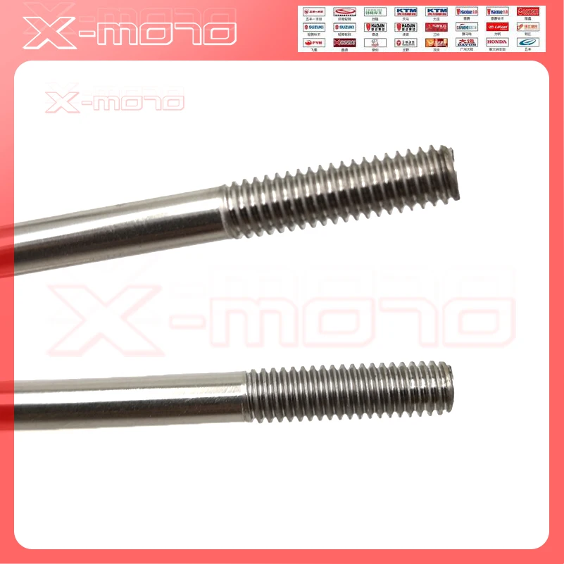 Dirt Bike Wheel Spoke 12G Steel Diameter 2.6 mm Motorcycle Spokes Sliver Round Body Length&Angle&Height Customize Bike Spokes