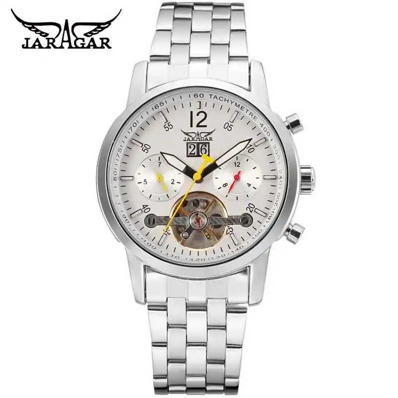

Winner forsining Fully Automatic A154 Hollow out Analog Watch Steel Belt Watch