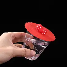 Прочная силиконовая крышка для чашки износостойкая прозрачная красная силиконовая крышка для чашки термостойкая многоразовая Герметичная крышка для животных