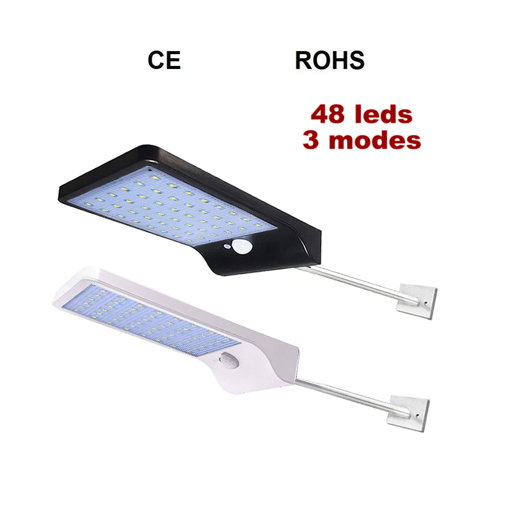 

48 leds LED Solar Power Street Light 450LM PIR Motion Sensor Lamps With Controller Waterproof Outdoor Lamp