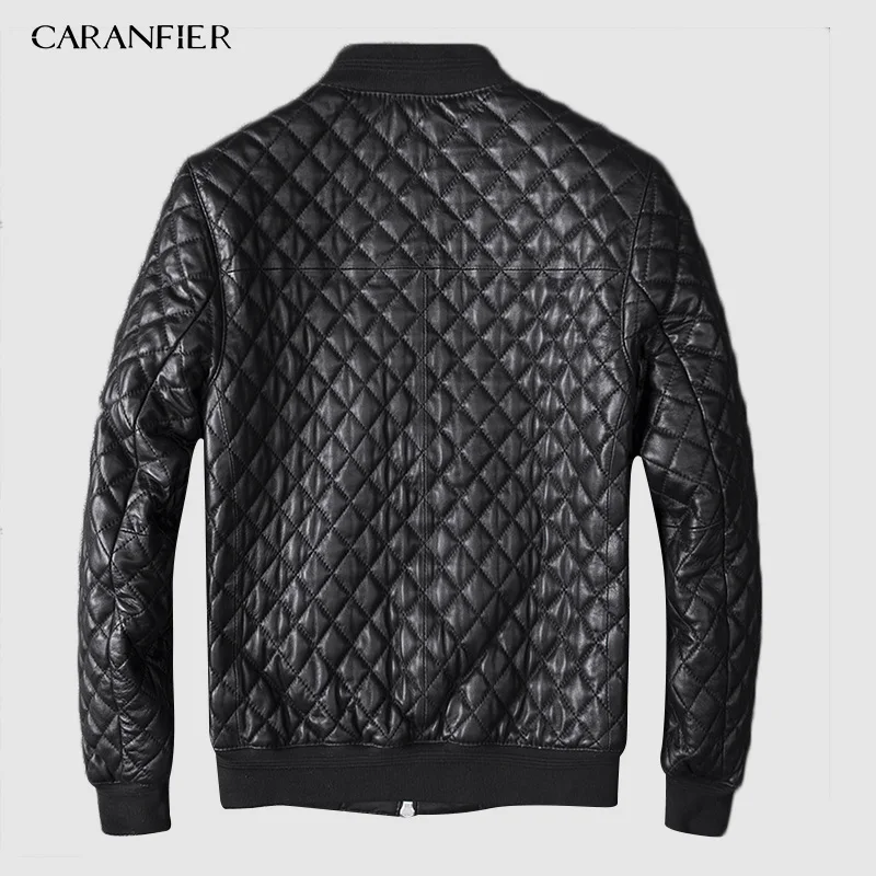 CARANFIER/мужские Куртки из натуральной овчины, пальто, деловые мужские Куртки из натуральной кожи овчины, мужская верхняя одежда, пальто 4XL, мужская одежда