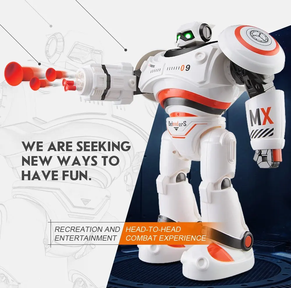 Smart RC Robot Walking Sliding Storytelling singing Dancing Robot Arm Multi-angle Launch bullet learning knowledge RC Robot toys