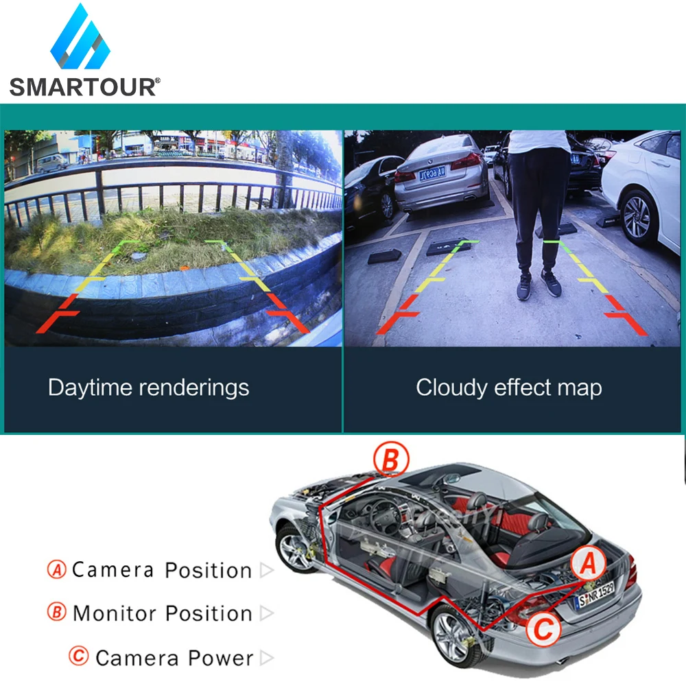 Беспроводная камера для парковки Smartour 2 4G Автомобильная заднего вида с ИК