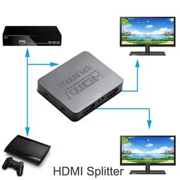 

Larryjoe HDCP 4K HDMI Splitter Full HD 1080p Video Switch HDMI Switcher 1X2 Split 1 in 2 Out Amplificatore Doppio Display Per HD
