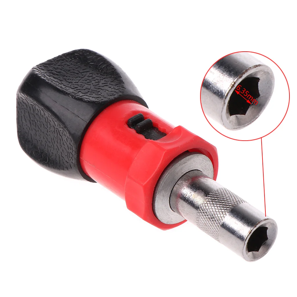 

Carbon Steel Key Ratchet Screwdriver Wrench Handle Ratchet Socket Screw Driver 6.35mm