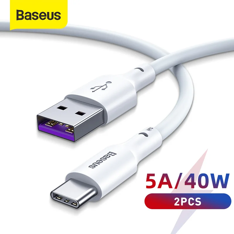 Кабель USB Type C Baseus для быстрой зарядки 5А кабель USB C кабель типа C для Huawei кабель для передачи данных зарядное устройство USB кабель C для Samsung S20 S10|Кабели для мобильных телефонов| | АлиЭкспресс - Лучшие аксессуары для телефонов