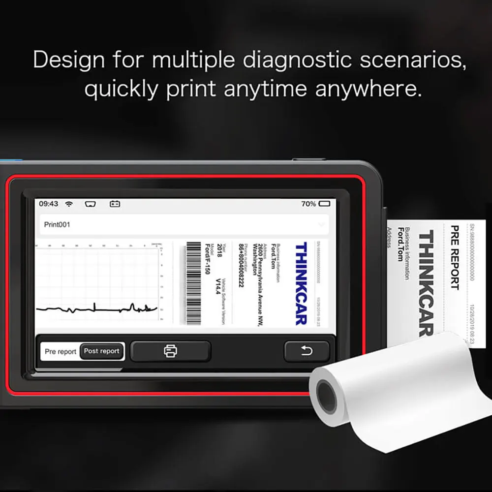 THINKCAR Thinktool OBD2 сканер Bluetooth Полный Системы Беспроводной OBD 2 Автомобильный