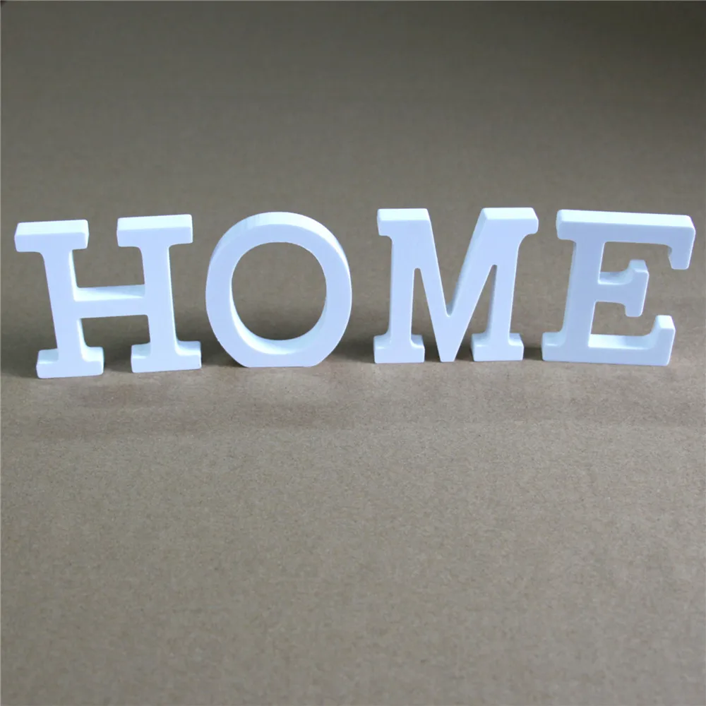 

Diy Freestanding Wood Wooden Letters White Alphabet Wedding Birthday Party Home Decorations thick 25mm HOME & Personalised Name