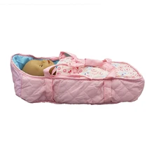 Спальный мешок, аксессуары для куклы, розовая сетка, подушка, подходит для 43 см/17 дюймов, кукла(продается только мешок