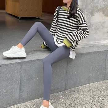 

Leggings Women Outer Wear Thin Type for Spring and Autumn Large Size Yoga Pants Female New Style High-waisted Slimmin