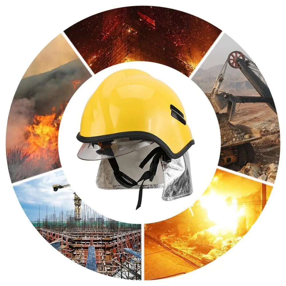 High Penetration Resistance Electric Shock Resistance and Flame Retardant Fireman Helmet Protective Rescue Helmet Firefighter Safety Helmet Anti-corrosion Radiation Heat Resisting High Penetration Resistance Electric Shock Resistance and Flame Retardant Fireman Helmet Protective Rescue Helmet Firefighter Safety Helmet Anti-corrosion Radiation Heat Resisting