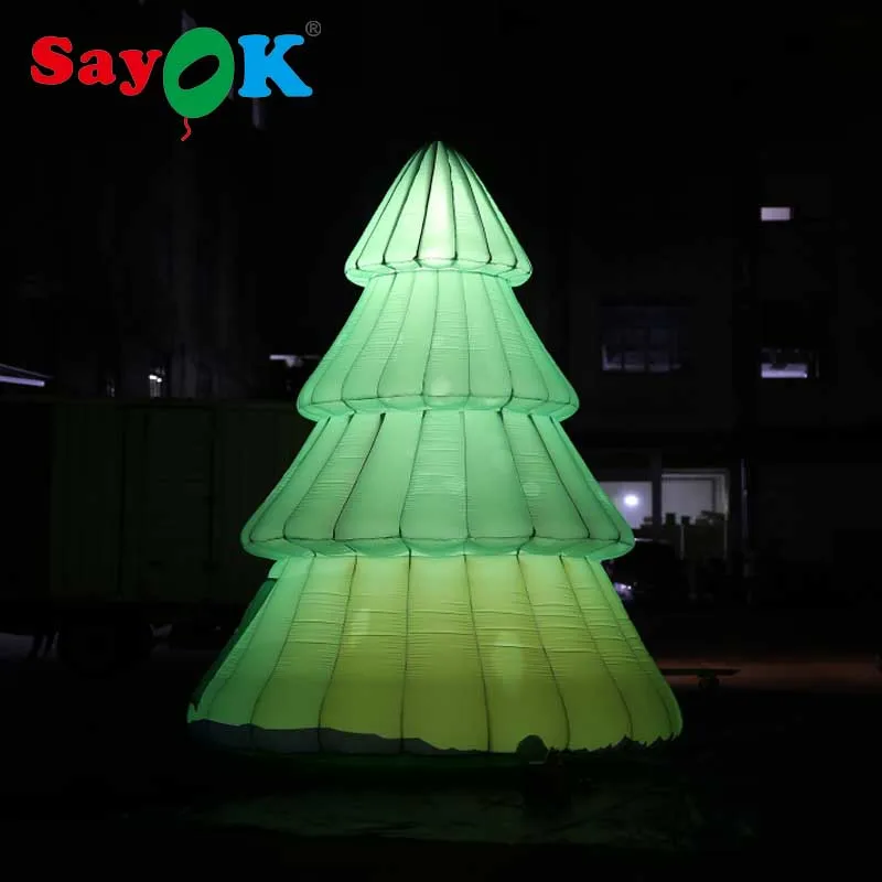 SAYOK 4,5 м надувная елка украшения с воздуходувкой, полная печать, пользовательский рекламный логотип