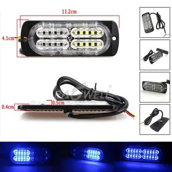

Emergency Grille Police Light Car-Styling Bright Blue 20LED Car Truck Aluminium Beacon Strobe flashing Warning Flashing 12V