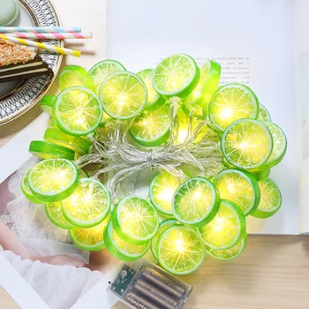 

Lemon Slices String Lights Christmas Home Decoration Garland USB LED Light String Fairy Lights for Photo Wedding Decor