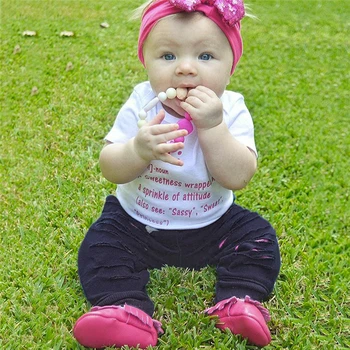 

Toddler Baby Girls boys bodysuits+pants sets kids Letter Print o-neck Tops leotards onesie Pullover single Jumpsuit Outfits A40