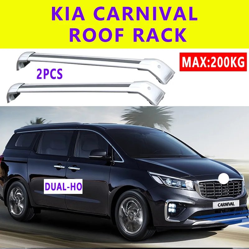 2Pcs Roof bars For KIA Carnival / sedona (YP) MPV [20142020